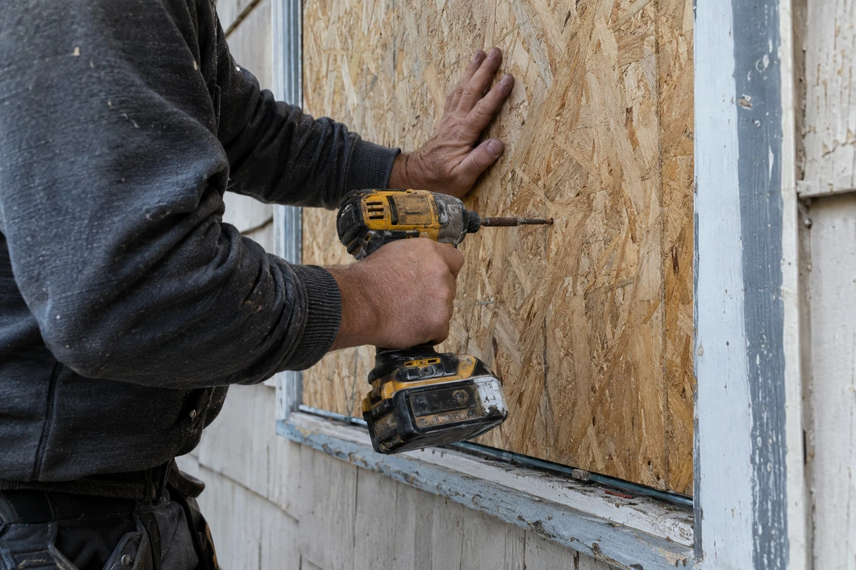 Emergency board up contractor